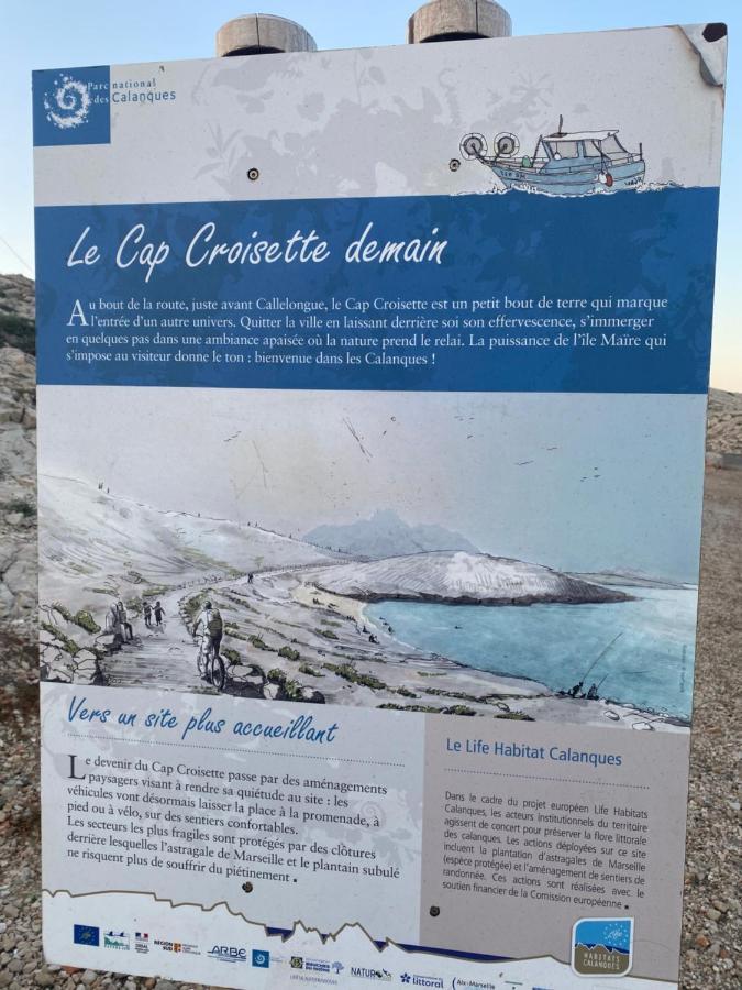 Au Coeur Du Parc National Du Massif Des Calanques, La Flibuste Des Goudes, Maison 2 Chambres, Climatisee, Jardins, Solarium, Proche Plage, Large Vue Mer Marsylia Zewnętrze zdjęcie