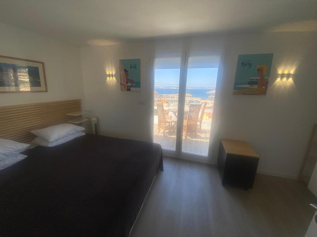 Au Coeur Du Parc National Du Massif Des Calanques, La Flibuste Des Goudes, Maison 2 Chambres, Climatisee, Jardins, Solarium, Proche Plage, Large Vue Mer Marsylia Zewnętrze zdjęcie