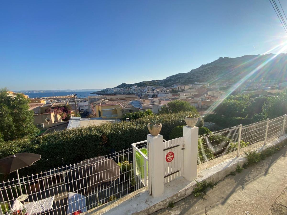 Au Coeur Du Parc National Du Massif Des Calanques, La Flibuste Des Goudes, Maison 2 Chambres, Climatisee, Jardins, Solarium, Proche Plage, Large Vue Mer Marsylia Zewnętrze zdjęcie