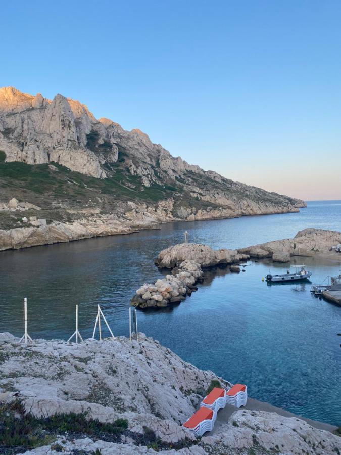 Au Coeur Du Parc National Du Massif Des Calanques, La Flibuste Des Goudes, Maison 2 Chambres, Climatisee, Jardins, Solarium, Proche Plage, Large Vue Mer Marsylia Zewnętrze zdjęcie