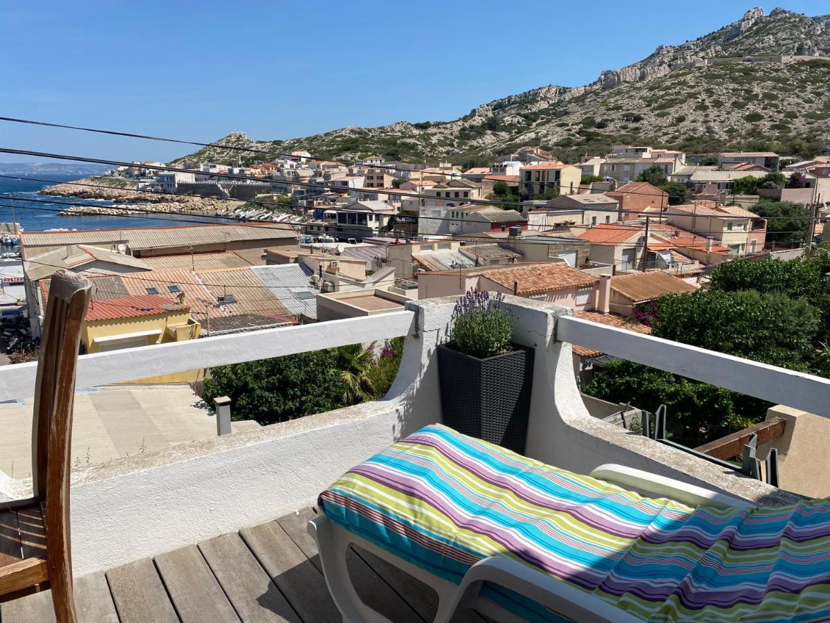 Au Coeur Du Parc National Du Massif Des Calanques, La Flibuste Des Goudes, Maison 2 Chambres, Climatisee, Jardins, Solarium, Proche Plage, Large Vue Mer Marsylia Zewnętrze zdjęcie