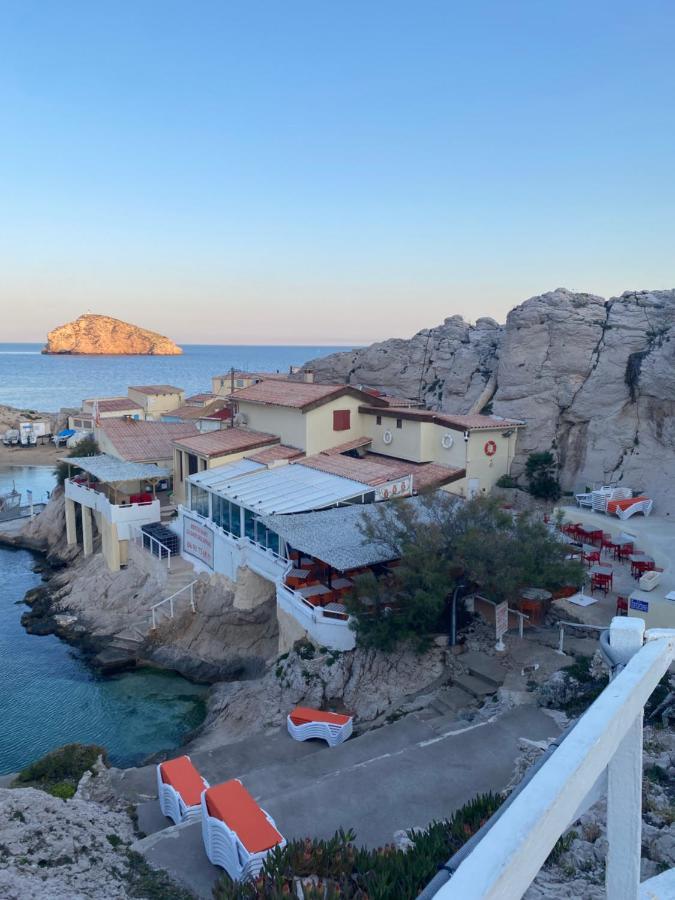 Au Coeur Du Parc National Du Massif Des Calanques, La Flibuste Des Goudes, Maison 2 Chambres, Climatisee, Jardins, Solarium, Proche Plage, Large Vue Mer Marsylia Zewnętrze zdjęcie