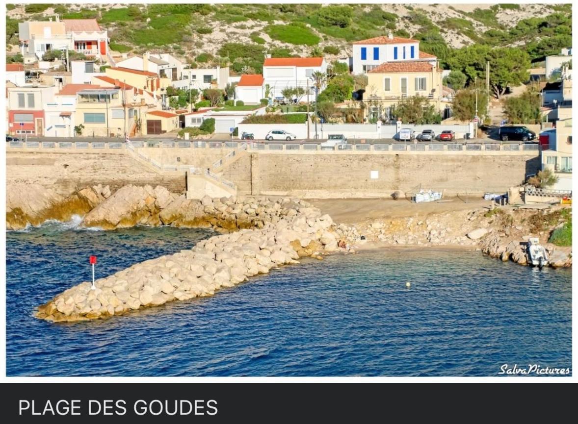 Au Coeur Du Parc National Du Massif Des Calanques, La Flibuste Des Goudes, Maison 2 Chambres, Climatisee, Jardins, Solarium, Proche Plage, Large Vue Mer Marsylia Zewnętrze zdjęcie