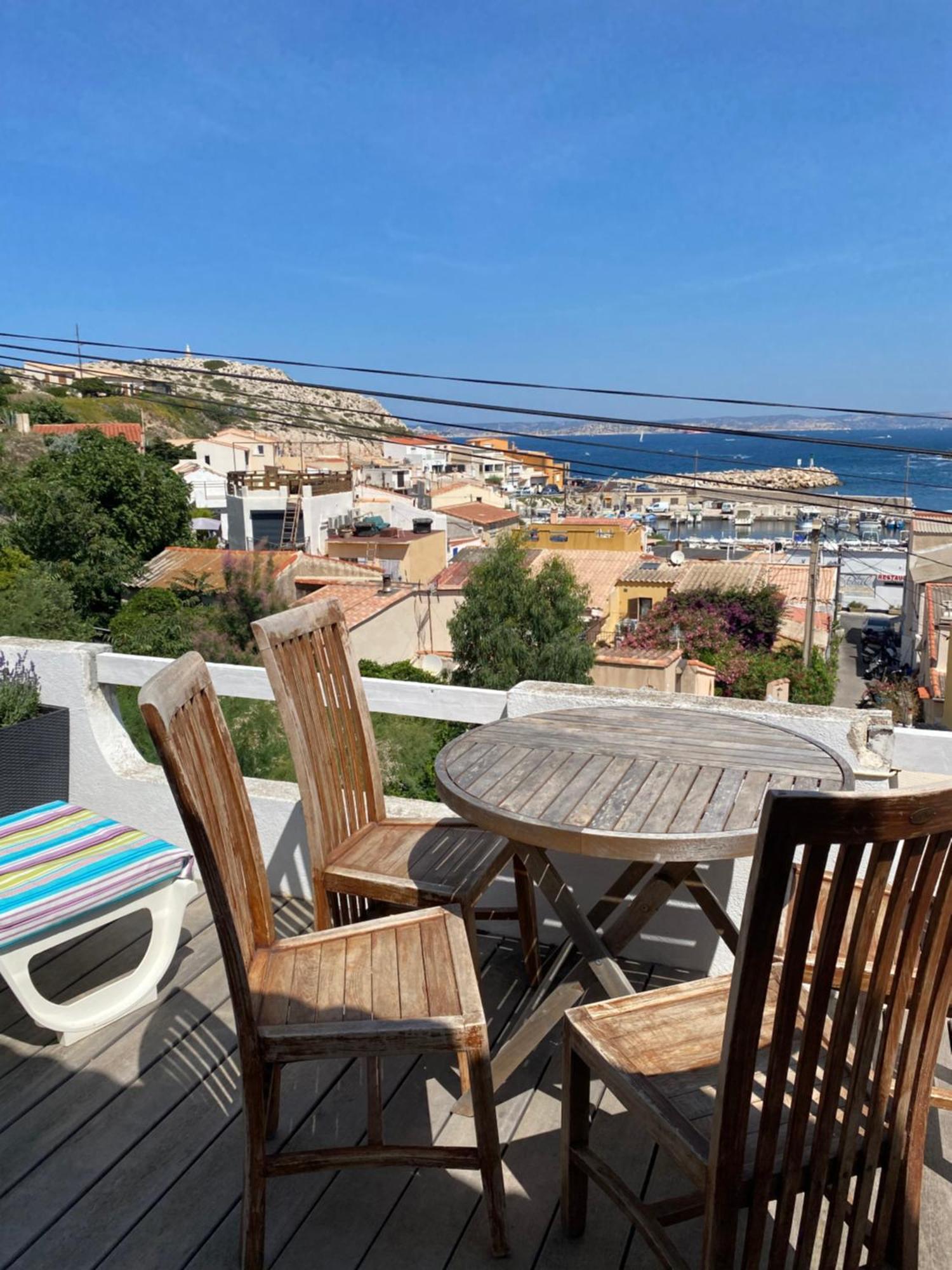 Au Coeur Du Parc National Du Massif Des Calanques, La Flibuste Des Goudes, Maison 2 Chambres, Climatisee, Jardins, Solarium, Proche Plage, Large Vue Mer Marsylia Zewnętrze zdjęcie